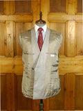 25/0172 terry haste 2013 savile row bespoke d/b grey / bronze candy-stripe luxury worsted suit 38 regular