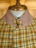 25/0173 vintage 1967 extra heavyweight bespoke british sporting check tweed jacket 45 regular