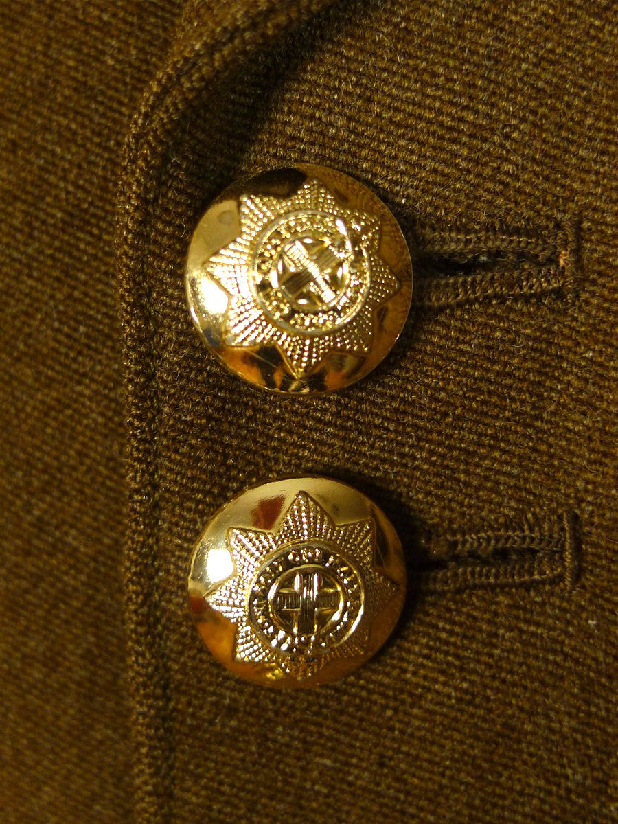 25/0187 vintage meyer & mortimer savile row bespoke coldstream guards british army regimental dress uniform suit w/ belt 36-37 long