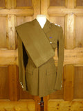 25/0187 vintage meyer & mortimer savile row bespoke coldstream guards british army regimental dress uniform suit w/ belt 36-37 long