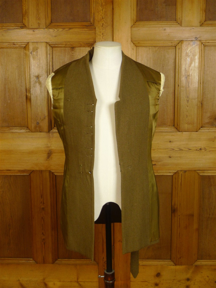 25/0187 vintage meyer & mortimer savile row bespoke coldstream guards british army regimental dress uniform suit w/ belt 36-37 long