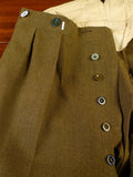 25/0187 vintage meyer & mortimer savile row bespoke coldstream guards british army regimental dress uniform suit w/ belt 36-37 long