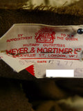 25/0187 vintage meyer & mortimer savile row bespoke coldstream guards british army regimental dress uniform suit w/ belt 36-37 long
