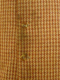 25/0189 glenyon mill 2007 bespoke tan brown houndstooth tweed 4 piece shooting outfit - jkt, shooting gilet, waistcoat, cap - 43-44 long