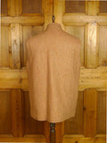 25/0189 glenyon mill 2007 bespoke tan brown houndstooth tweed 4 piece shooting outfit - jkt, shooting gilet, waistcoat, cap - 43-44 long