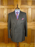 25/0202 gieves & hawkes 2002 savile row bespoke grey d/b worsted suit w/ 2 pair trousers 41 regular
