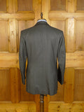 25/0202 gieves & hawkes 2002 savile row bespoke grey d/b worsted suit w/ 2 pair trousers 41 regular