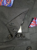 25/0202 gieves & hawkes 2002 savile row bespoke grey d/b worsted suit w/ 2 pair trousers 41 regular