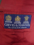25/0202 gieves & hawkes 2002 savile row bespoke grey d/b worsted suit w/ 2 pair trousers 41 regular
