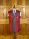 25/0202 gieves & hawkes 2002 savile row bespoke grey d/b worsted suit w/ 2 pair trousers 41 regular