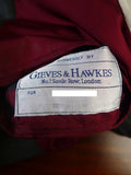 25/0202 gieves & hawkes 2002 savile row bespoke grey d/b worsted suit w/ 2 pair trousers 41 regular
