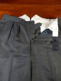 25/0202 gieves & hawkes 2002 savile row bespoke grey d/b worsted suit w/ 2 pair trousers 41 regular