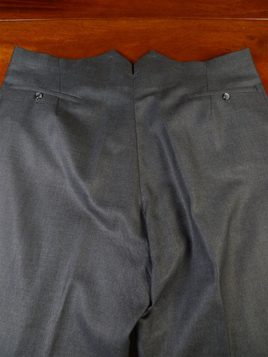 25/0202 gieves & hawkes 2002 savile row bespoke grey d/b worsted suit w/ 2 pair trousers 41 regular