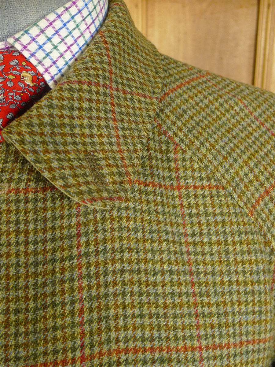 25/0233 fabulous very rare original invertere reversible tweed / cotton raincoat coat mac 46