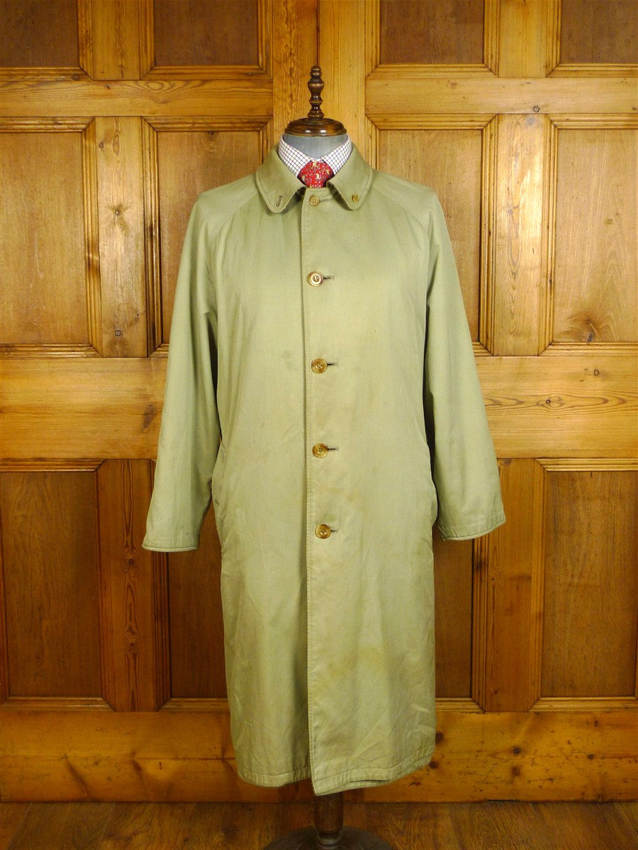 25/0233 fabulous very rare original invertere reversible tweed / cotton raincoat coat mac 46