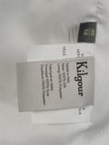 25/0221C new w/tags kilgour savile row 100% silk white / dark navy polka dot 1/1 d/b morning waistcoat (rrp £350) 40