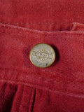 25/0240 james purdey london red cotton chino jean trouser 36