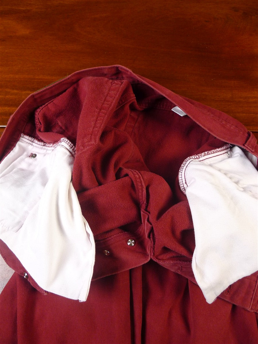 25/0240 james purdey london red cotton chino jean trouser 36
