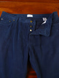 25/0237 pakeman catto carter dark navy blue cotton chino jean trouser 39