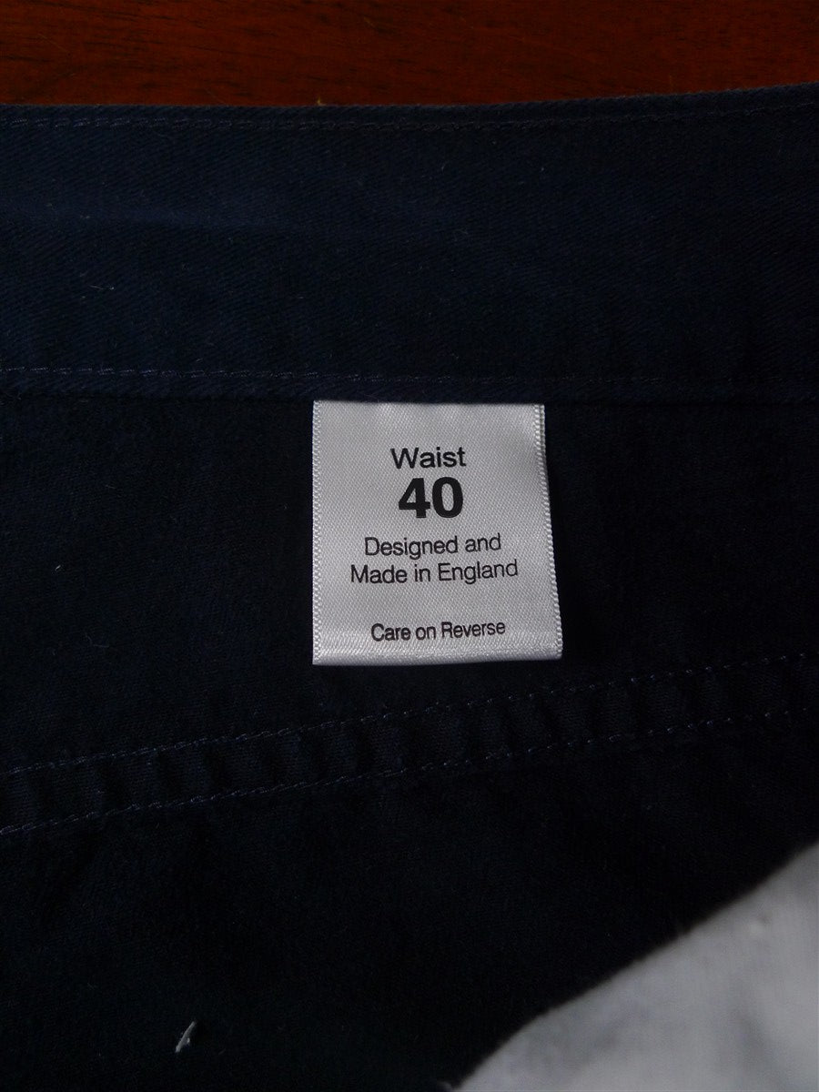 25/0237 pakeman catto carter dark navy blue cotton chino jean trouser 39