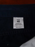25/0237 pakeman catto carter dark navy blue cotton chino jean trouser 39