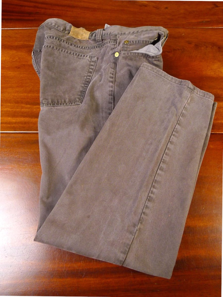 25/0239 james purdey london brown cotton chino jean trouser 38