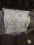 25/0239 james purdey london brown cotton chino jean trouser 38