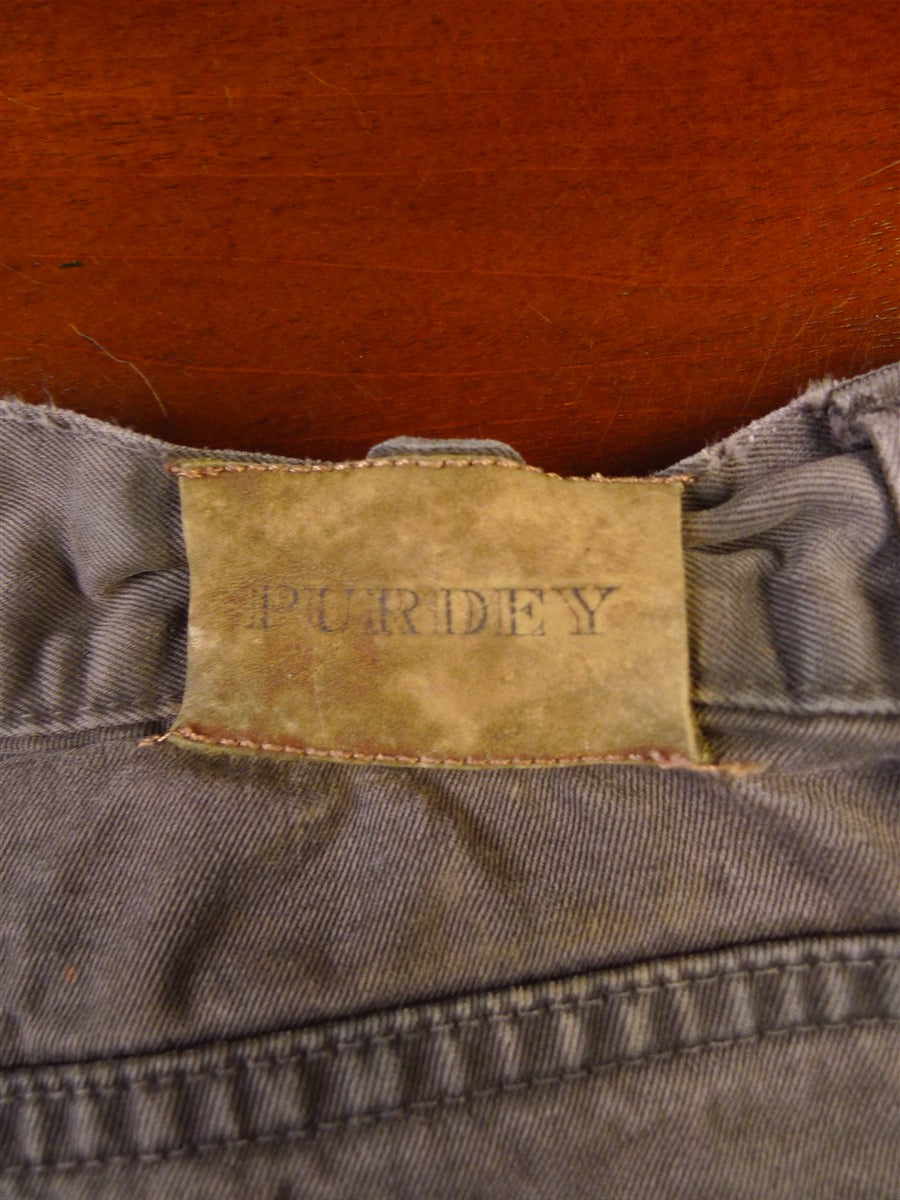 25/0239 james purdey london brown cotton chino jean trouser 38