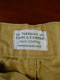25/0238 pakeman catto carter sand cotton chino jean trouser 39