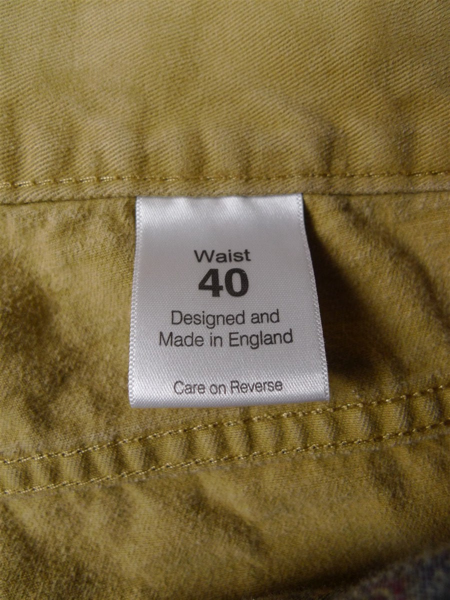 25/0238 pakeman catto carter sand cotton chino jean trouser 39