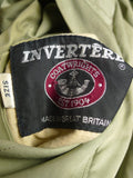 25/0233 fabulous very rare original invertere reversible tweed / cotton raincoat coat mac 46