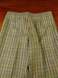 25/0246 stunning & very rare original 1975 tommy nutter 'nutters' savile row bespoke green bold check tweed suit w/ wide lapels and boot-leg 38-39 short