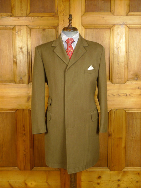 25/0247 cordings of piccadilly stone venetian wool covert coat overcoat 42 regular to long