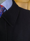 25/0249 vintage aquascutum wool & 15% cashmere navy blue raglan field coat jacket xxl