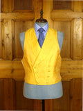 25/0261 near immaculate hackett 'white label' all silk embroidered d/b morning coat vest 42