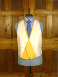 25/0261 near immaculate hackett 'white label' all silk embroidered d/b morning coat vest 42