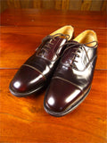25/0264a barker new (seconds) brown toe cap leather oxford shoe uk 6.5f