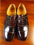 25/0264a barker new (seconds) brown toe cap leather oxford shoe uk 6.5f