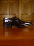 25/0264a barker new (seconds) brown toe cap leather oxford shoe uk 6.5f