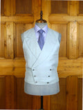 25/0284 redwood & feller 2008 bespoke baby blue d/b worsted morning waistcoat 38