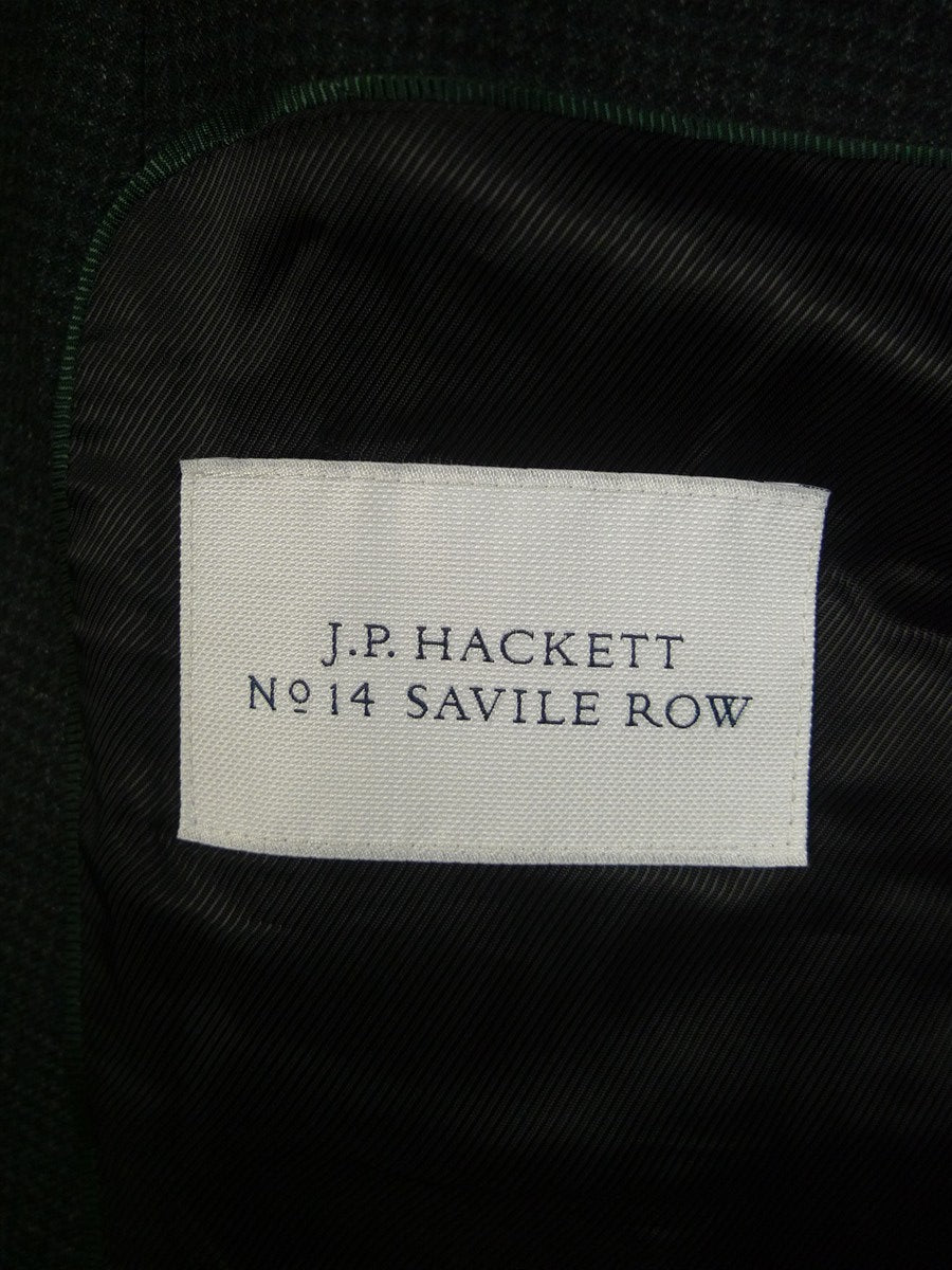 25/0277V new w/tags hackett no.14 savile row 'white label' dark green dogtooth check d/b virgin wool suit (rrp £895) - various sizes available