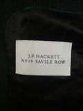 25/0277V new w/tags hackett no.14 savile row 'white label' dark green dogtooth check d/b virgin wool suit (rrp £895) - various sizes available