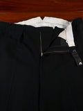 25/0302 superb vintage 1990 tom brown savile row bespoke midnight blue evening trouser 45
