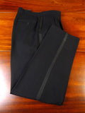 25/0303 vintage pakeman black barathea wool evening trouser 35-38