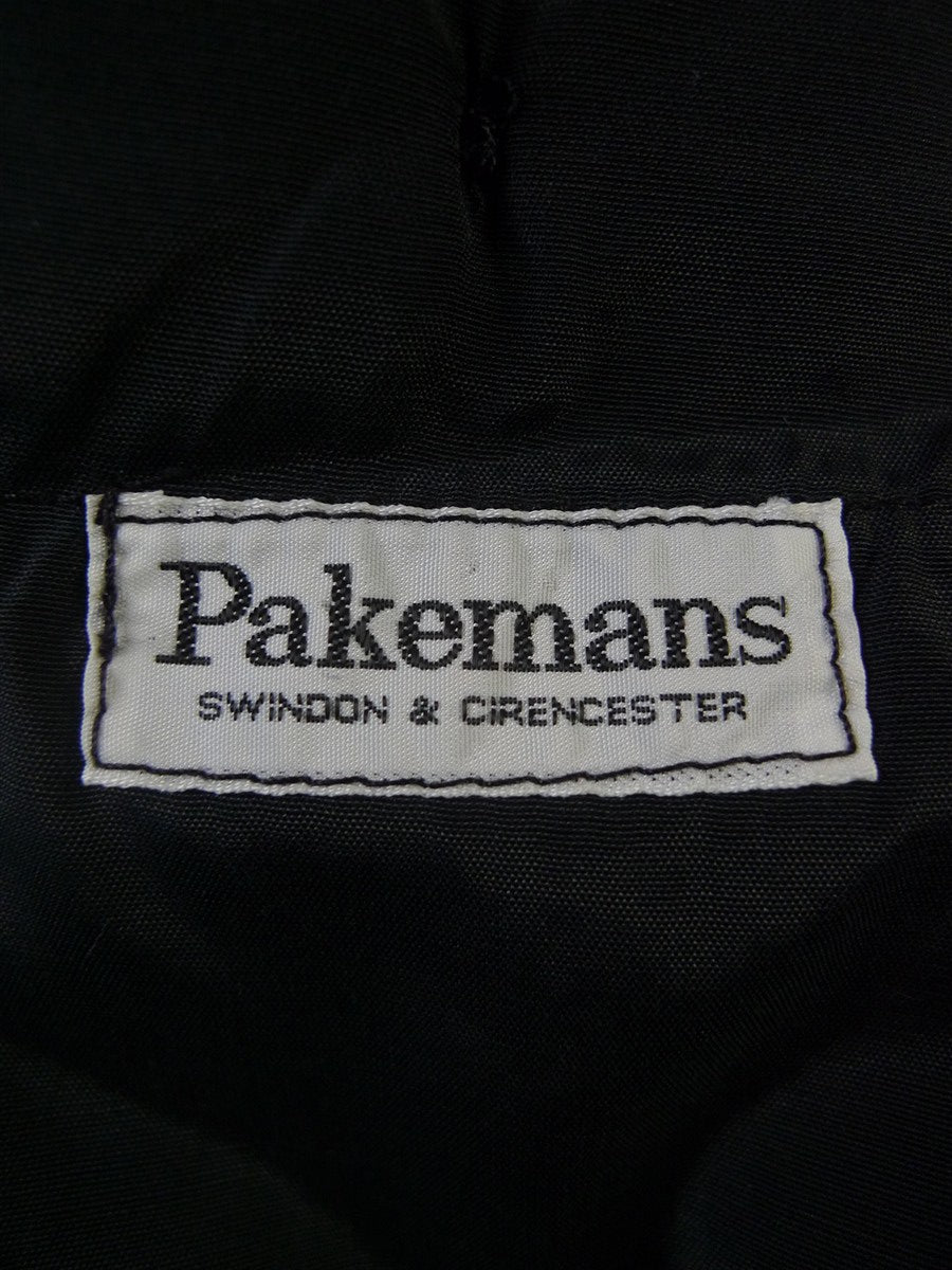 25/0303 vintage pakeman black barathea wool evening trouser 35-38