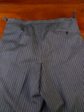 25/0300 redwood & feller 2008 savile row bespoke 'cashmere stripe' worsted morning trouser 36