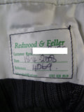 25/0300 redwood & feller 2008 savile row bespoke 'cashmere stripe' worsted morning trouser 36