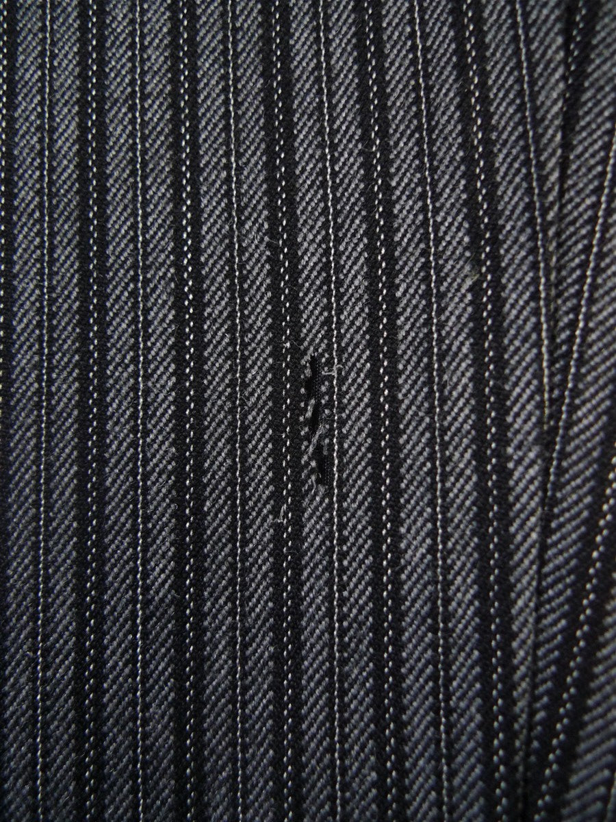 25/0300 redwood & feller 2008 savile row bespoke 'cashmere stripe' worsted morning trouser 36