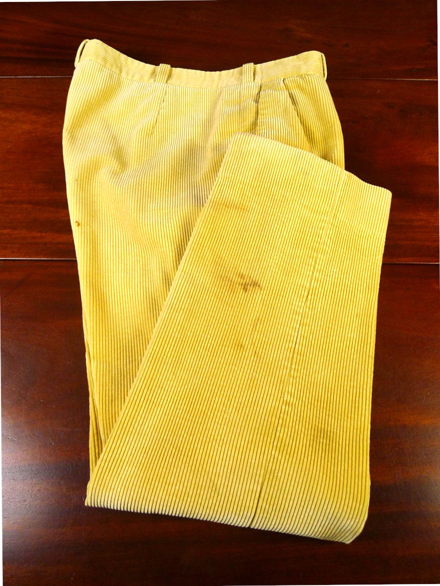 25/0286 hayward savile row bespoke gold heavyweight corduroy trouser 35-37