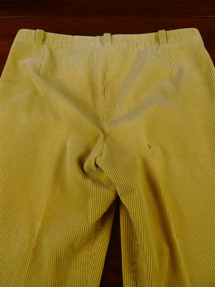 25/0286 hayward savile row bespoke gold heavyweight corduroy trouser 35-37